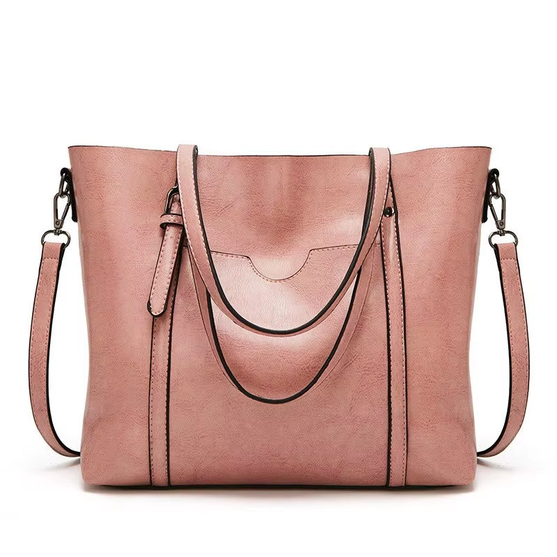 Shoulder Bags for Women Oil Wax Leather Handbag Tote Crossbody Bag Vintage Satchels Women Bags Designer Handbag High Quality