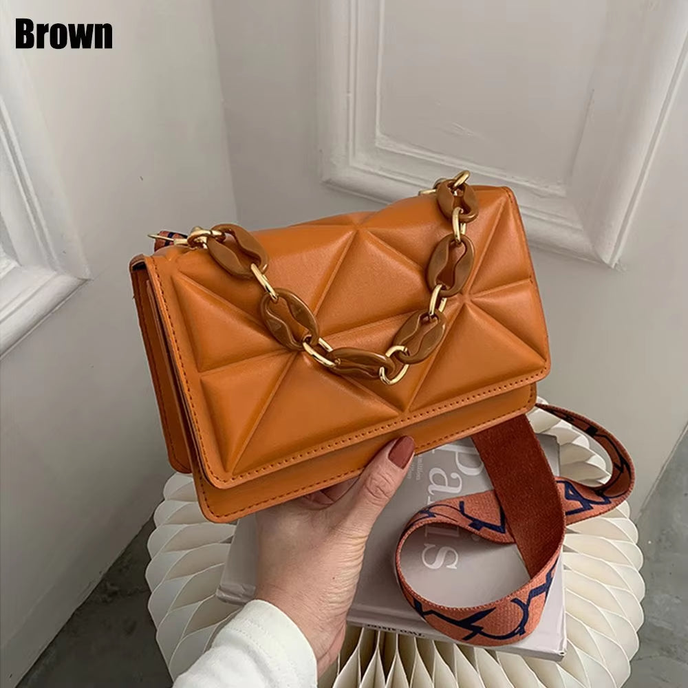 Fashion Women Shoulder Bag Handbags PU Leather Flap Bag Female Large Capacity Casual Crossobdy Clutch