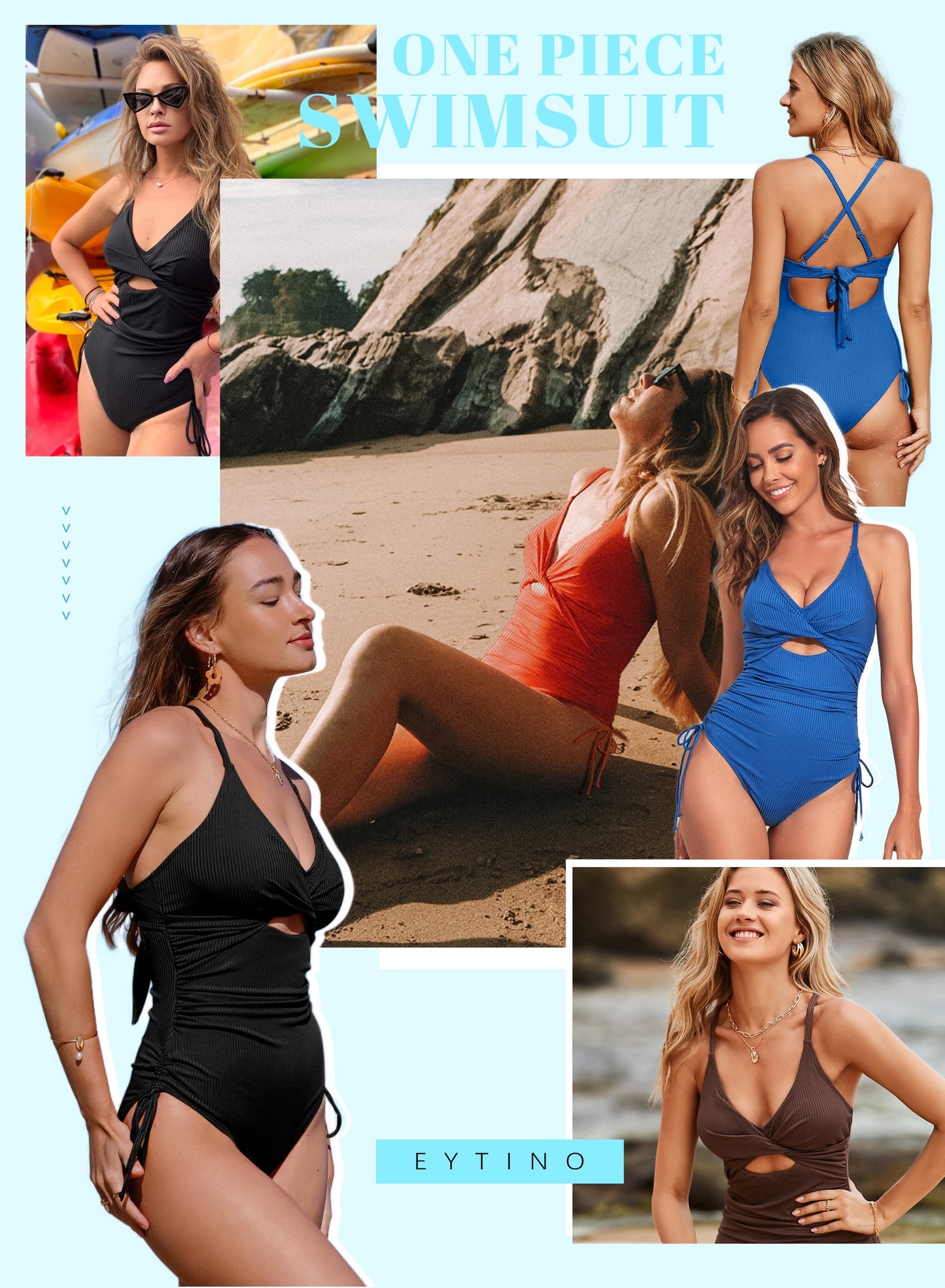 plus Size One Piece Swimsuit Women Ribbed Tummy Control High Cut One Piece Bathing Suit Sexy V Neck Criss Cross Monikini Black 2XL